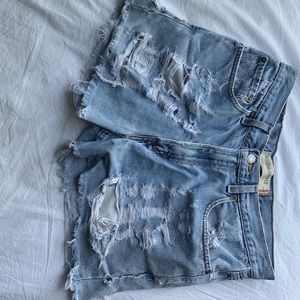 Levi’s Vintage High Waisted Distressed Shorts